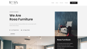 Rose Furniture home screen snapshot